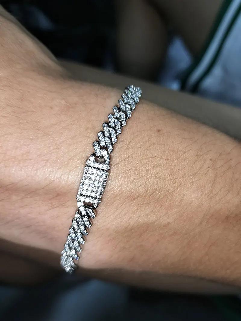 Iced Out Bracelet Miami Cuban Link