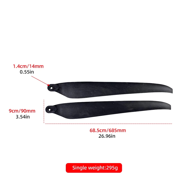 Hélices Drone Fibre Carbone Nylon CW CCW Compatibles Hobbywing X13