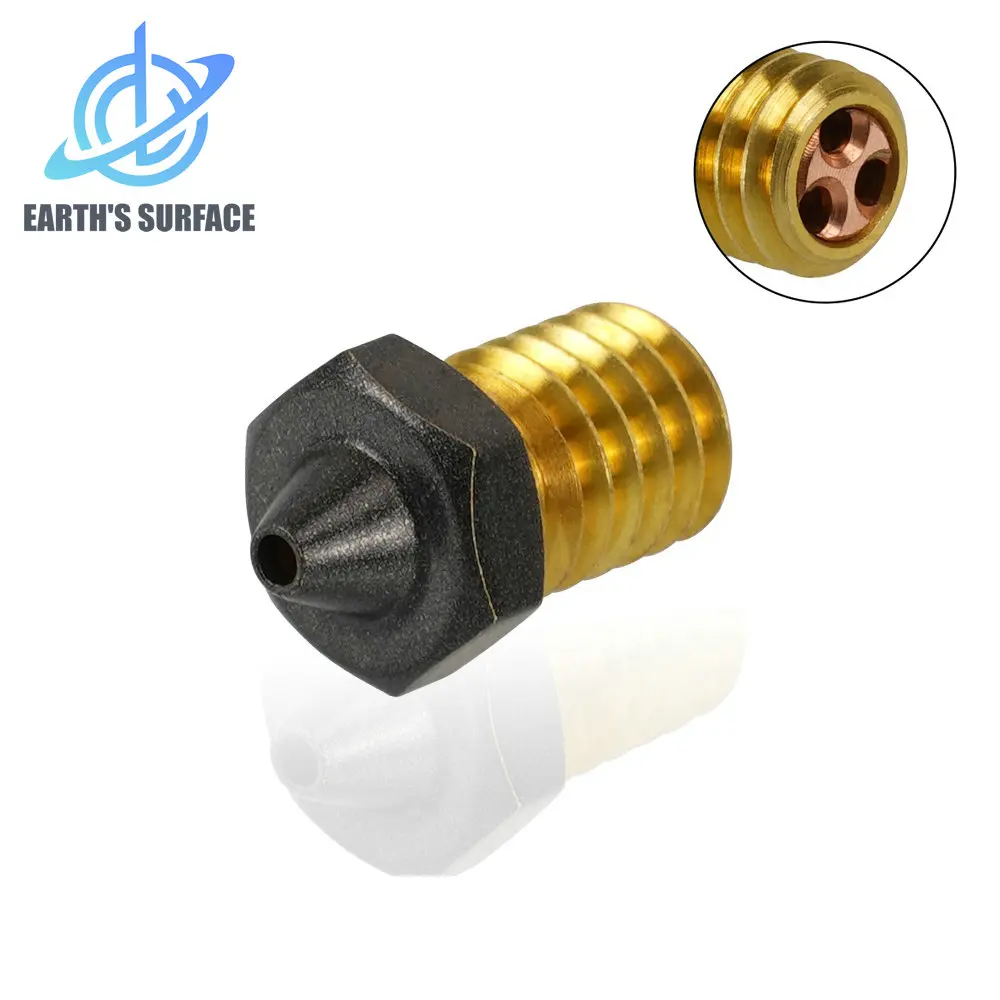 

DB-3D Printer Parts V6 PTFE Coated CHT Nozzle E3D V6 Brass 1.75mm Non Stick Filament High Speed Flow Nozzles 3D Printer Parts