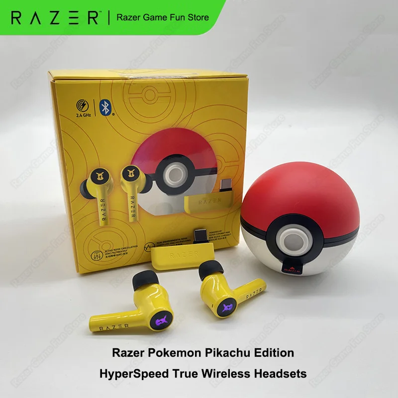 Razer Pikachu ワイヤレスイヤフォン Razer Pokemon Pikachu Limited Edition Bluetooth Headset