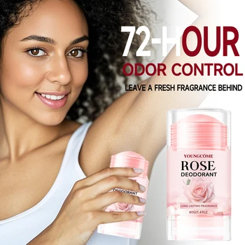 Pink Rose Essentials Deodorant Stick Long Lasting Fragrance Fragrance Oil Deodorant Cream Dating Aroma Perfume Cooling armpit 1