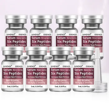 10pcs/Box Six Peptide Ampoule Hyaluronic acid Serum for Face Dr.Pen SNAIL ACNE Solution Repair Moisturizing Skin Care Korean