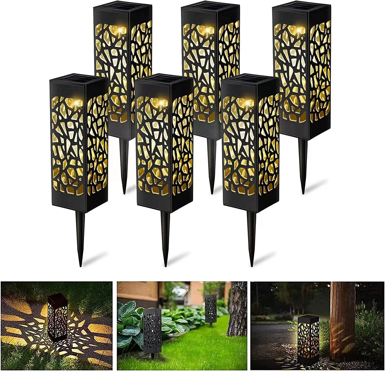 

Solar Garden Light Outdoor Solar Powered Lamp Lanter Waterproof Landscape Lighting For Pavilion Yard Way Lawn Solar Lights