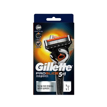질레트 프로글라이드 매뉴얼 면도기 핸들 1입 + 면도날 1입 상품 이미지