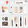 13-Piece Drawer Organizer Set, Plastic Storage Bins with Non-Slip Pads, Clear Desk Storage Trays for Makeup, Jewelry 1