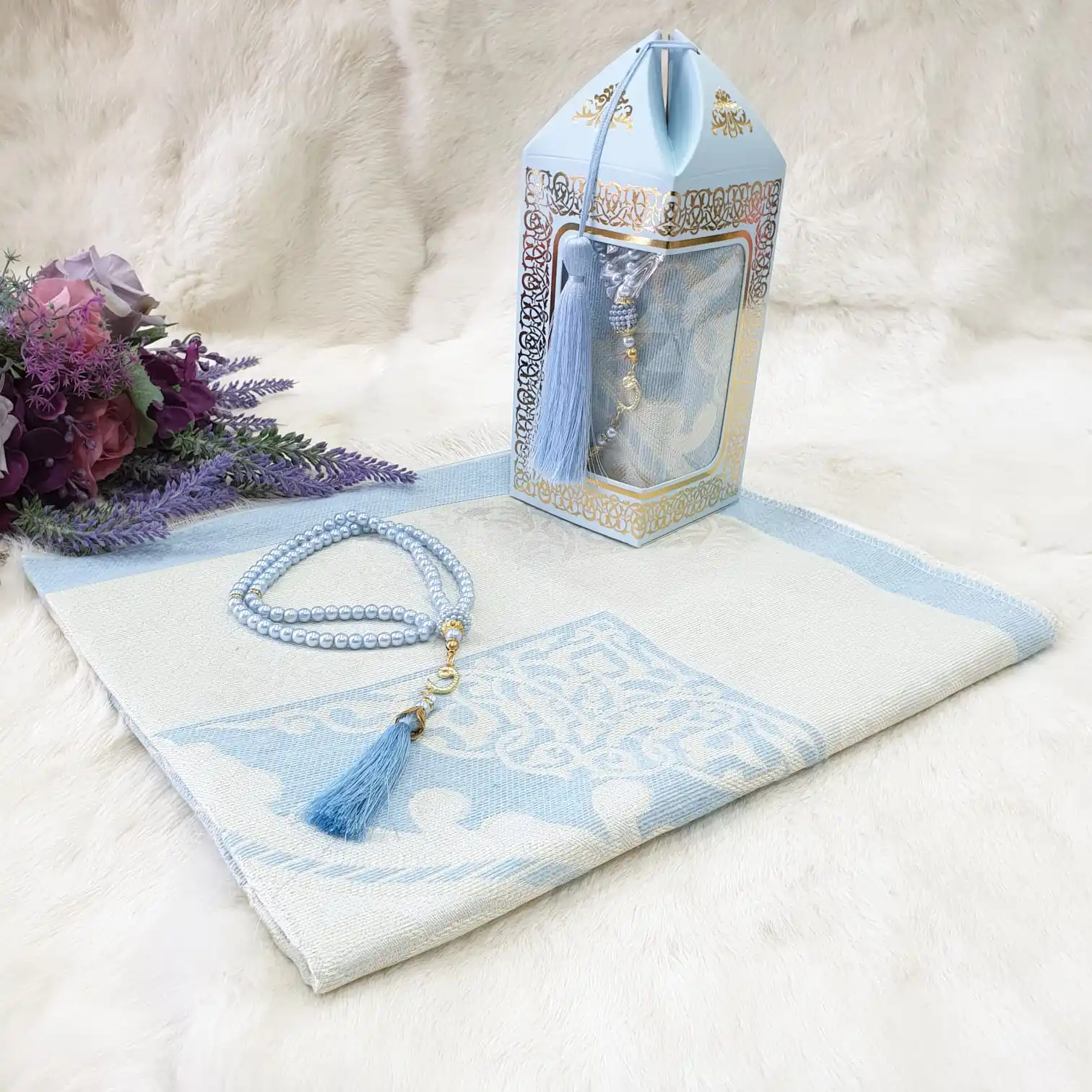

Rosary Prayer Rug Set IN WONDERFUL COLOR - Четки - Rosario - Chapelet.