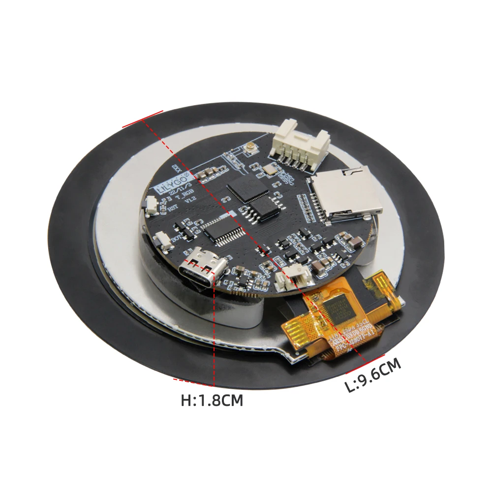 ® T-RGB ESP32-S3 2.8 inch LCD Touch Round Display ST7701S Screen ESP32-S3R8 Deve