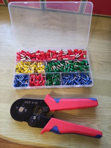 200/700/2120pcs Tubular Crimping Terminal VE Multiple Cold Crimp Terminal Pliers Set Electrical Equipment Wire Connector Pliers photo review