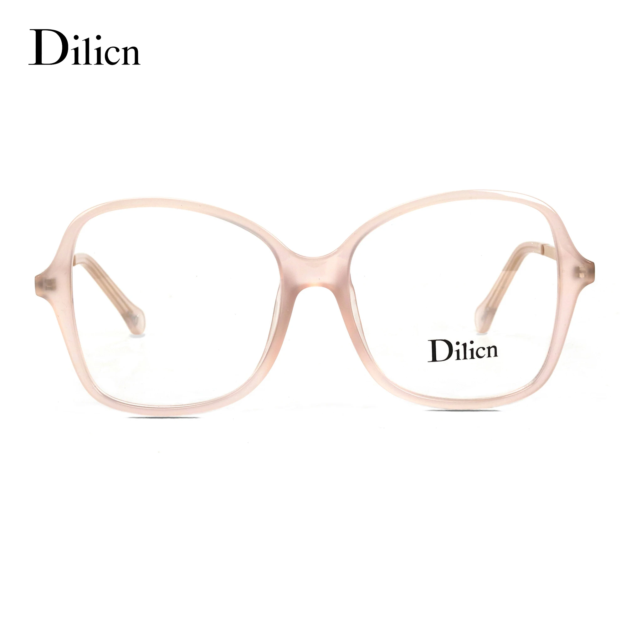 

Dilicn 3003 оправа для очков женщин Polygon Style Acetate Metal Eyeglasses Beauty Women Optical Frame Large Eye Glasses