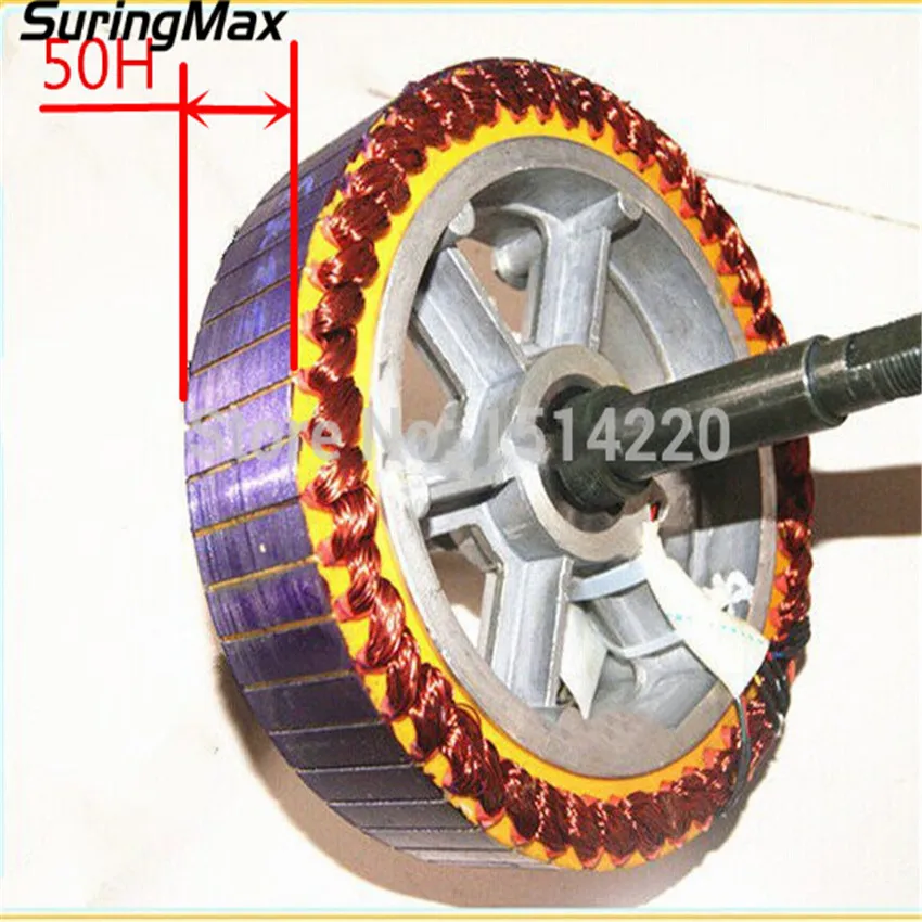 SURINGMAX-Rear Drive Hub Motor, E-Bike Conversion, Electric Bicycle Mopeds, 50H, 72V, 150mm, 160Nm, 5000W