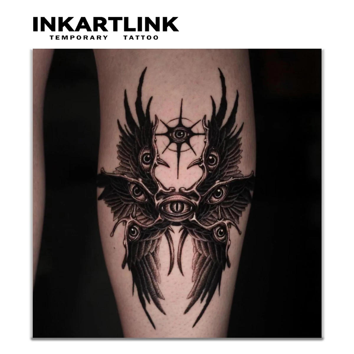 Wing  temporary tattoo sticker, waterproof magic tattoo, lasts to 15 days fake tattoo, semi permanent tattoo 2