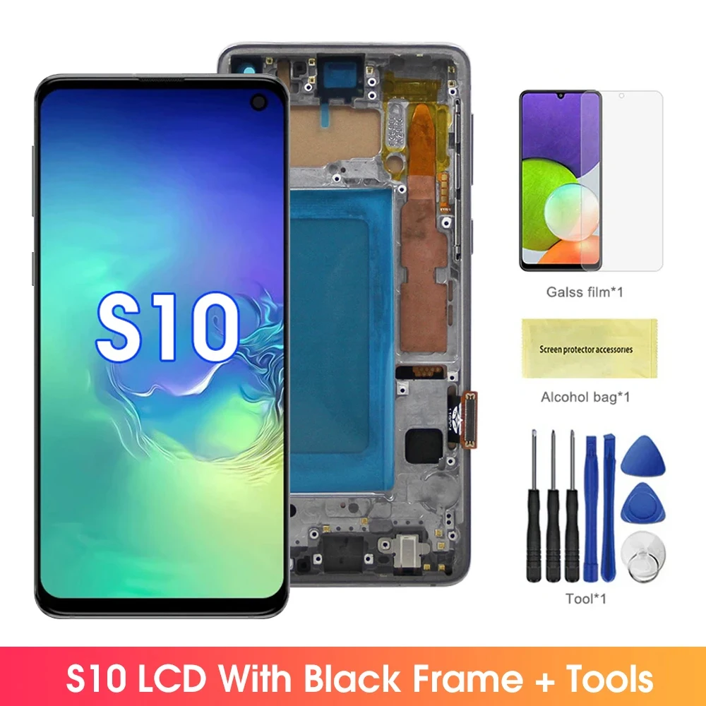 TFT S10+ スクリーン交換用、Samsung Galaxy S10 Plus G975F