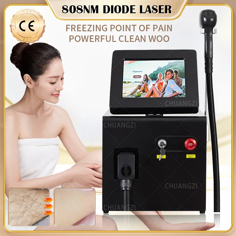 

3 Wavelength 808nm Diode Laser Hair Removal Machine Rejuvenator Painless Effective For Women Epilator