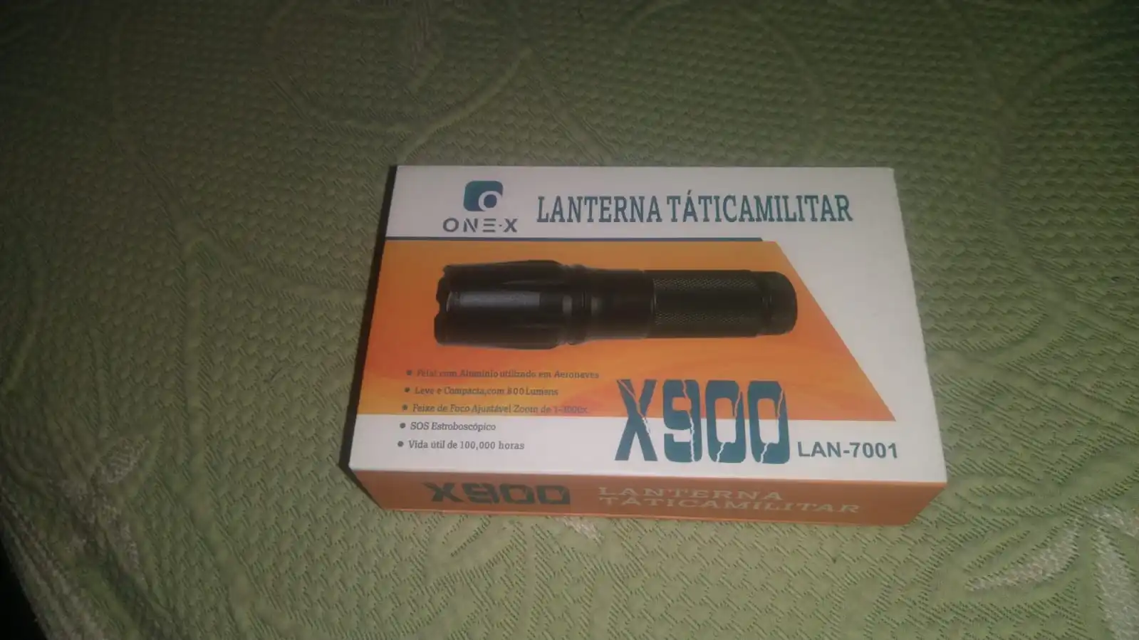 Lanterna Tática Militar X900 Profissional com Zoom Sinalizador Recarregável Luz Camping photo review