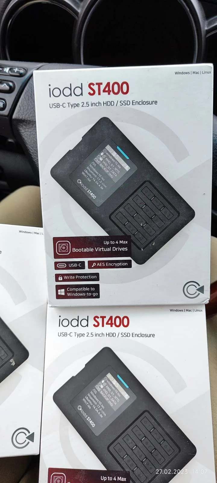 Отзыв о товаре IODD ST400 5,5-дюймовый корпус/USB-C/Bootable Virtual ODD & HDD / AES256 шифрование максимум до 76 цифр/защита записи/2,5 ( от пользователя M***v