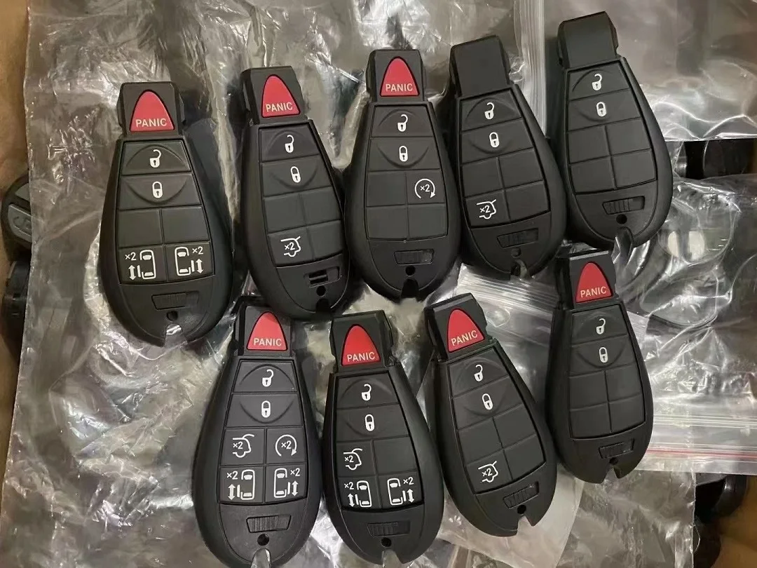 Cn015100 Fobik Iyz-C01C Keyless Go Per 2011-2019 Chrysler Town Country Dodge Caravan Jeep Aftermarket Key 434Mhz 5026591Ak