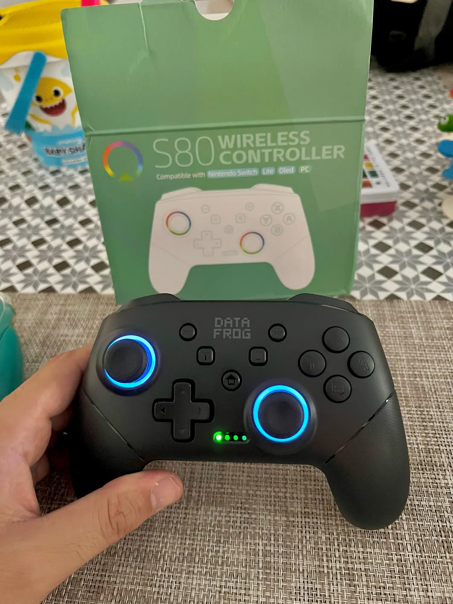 DATA FROG-mando a distancia inalámbrico para Switch Pro, controlador para Switch Lite, Joystick Pro, PC, OLED photo review