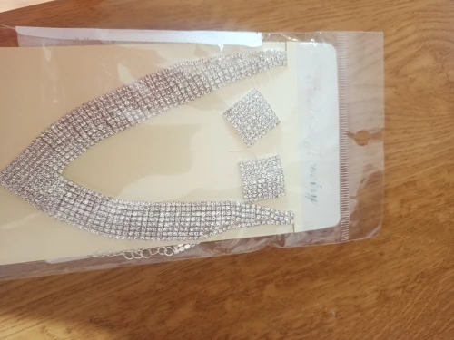 Luxury Crystal Bridal Wedding Jewelry Set photo review