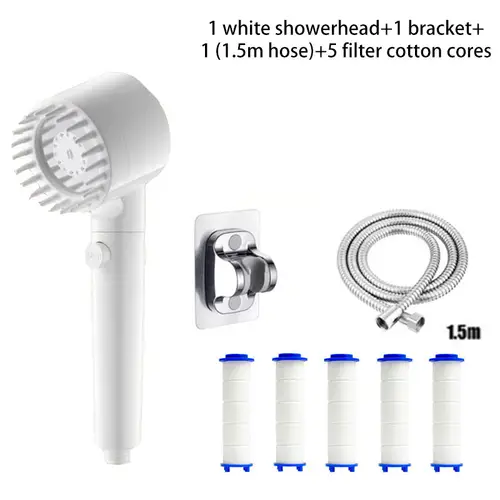 Shower for Bathroom Accessories Three Level Adjustment Showerhead Pressurization Head Massage Knobs Filter Set Showers Parts - Image 22