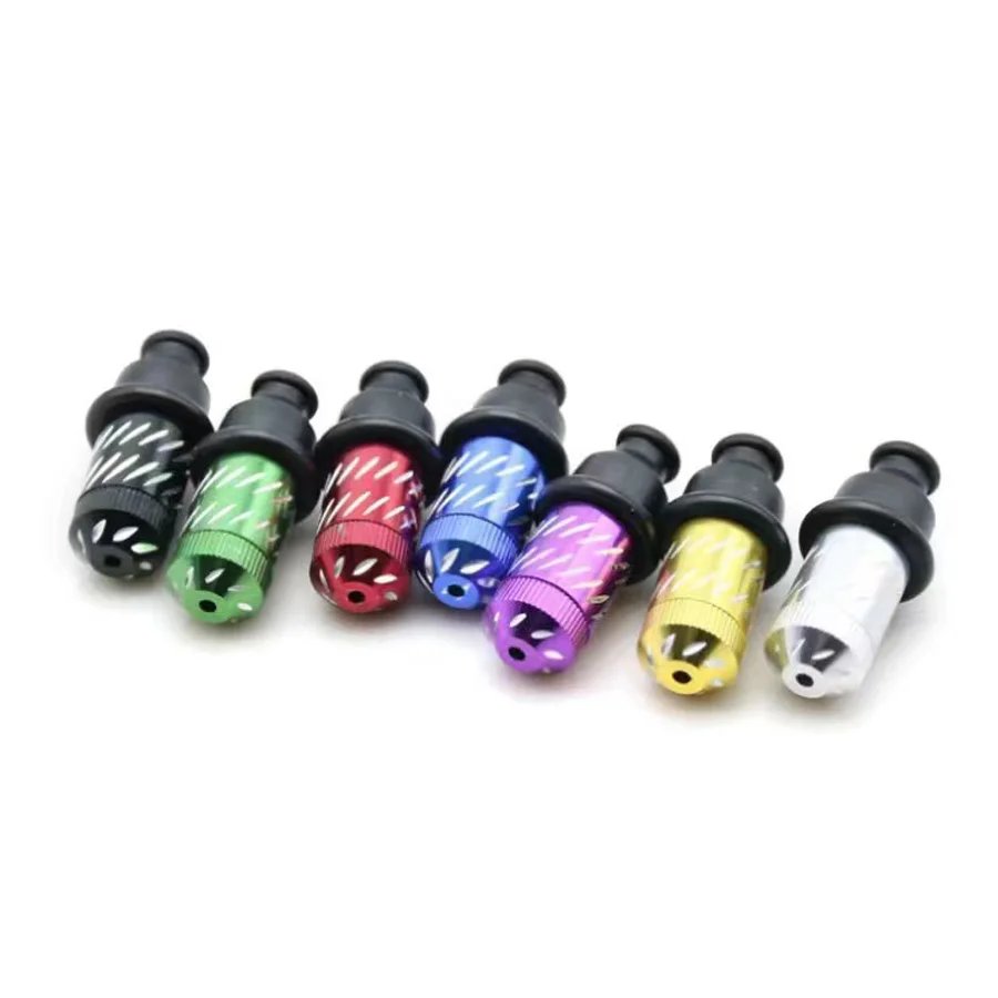 Aluminum Alloy Nipple 10/5/1 Pcs/Lot Tobacco Smoking Accessories with Rubber Mouthpiece Party Pipe Mixed Color