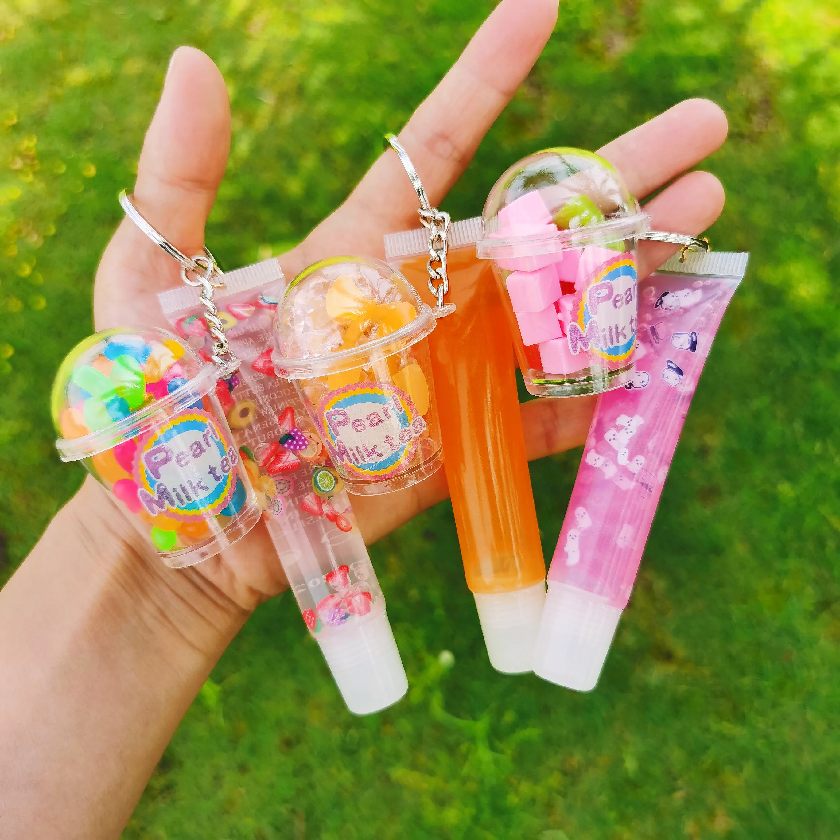 2022 Lipgloss Base Private Label Clear Pacifier Lipstick Mermaid Mini Set  Keychain Holder Gel Fox Key Chain Lip Gloss - Lip Gloss - AliExpress