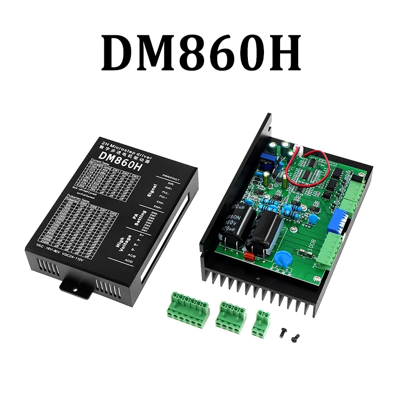 Restokki Stepper Motor Driver - Nema23/Nema34, DC 24-80V, 2A-6A For CNC Machines
