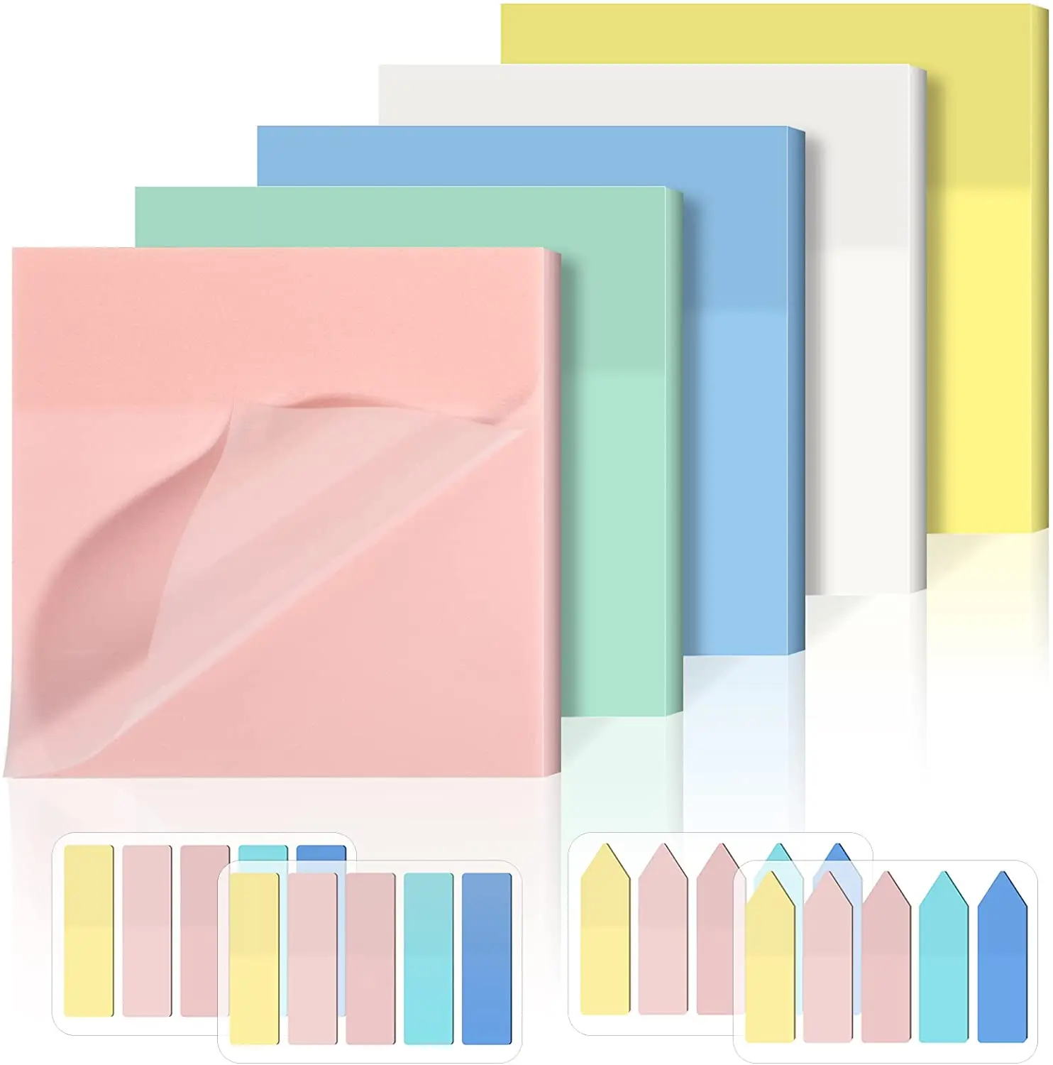 50 Sheets Transparent Posted it Sticky Note Tabs Page Pads Posits To Do List Papeleria Journal School Stationery Office Supplies