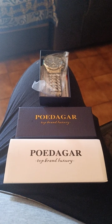 POEDAGAR Luxury Men's Quartz Watch photo review