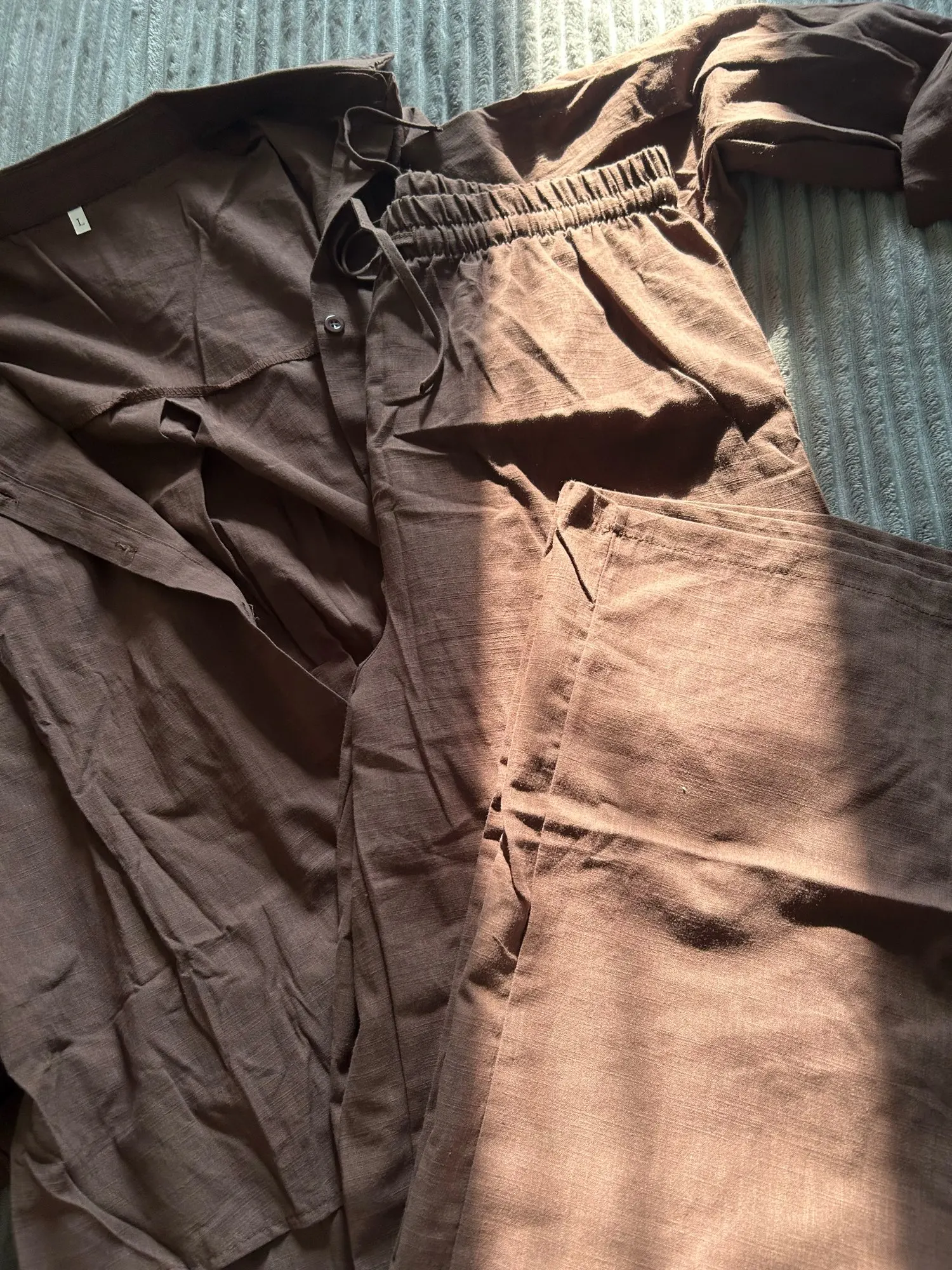 Chic Cotton Linen Women's Summer Pant Set - Effortless Style photo review