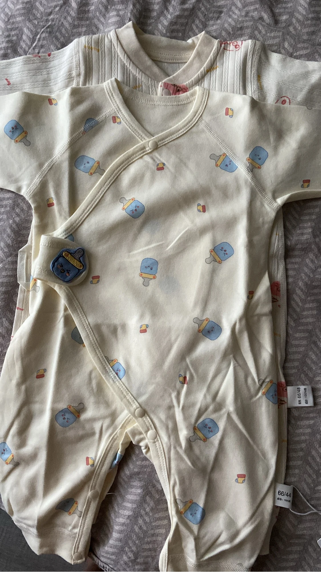 Cotton Infant Romper Print Breathable Easy-Care Spring Wear 0-6M photo review