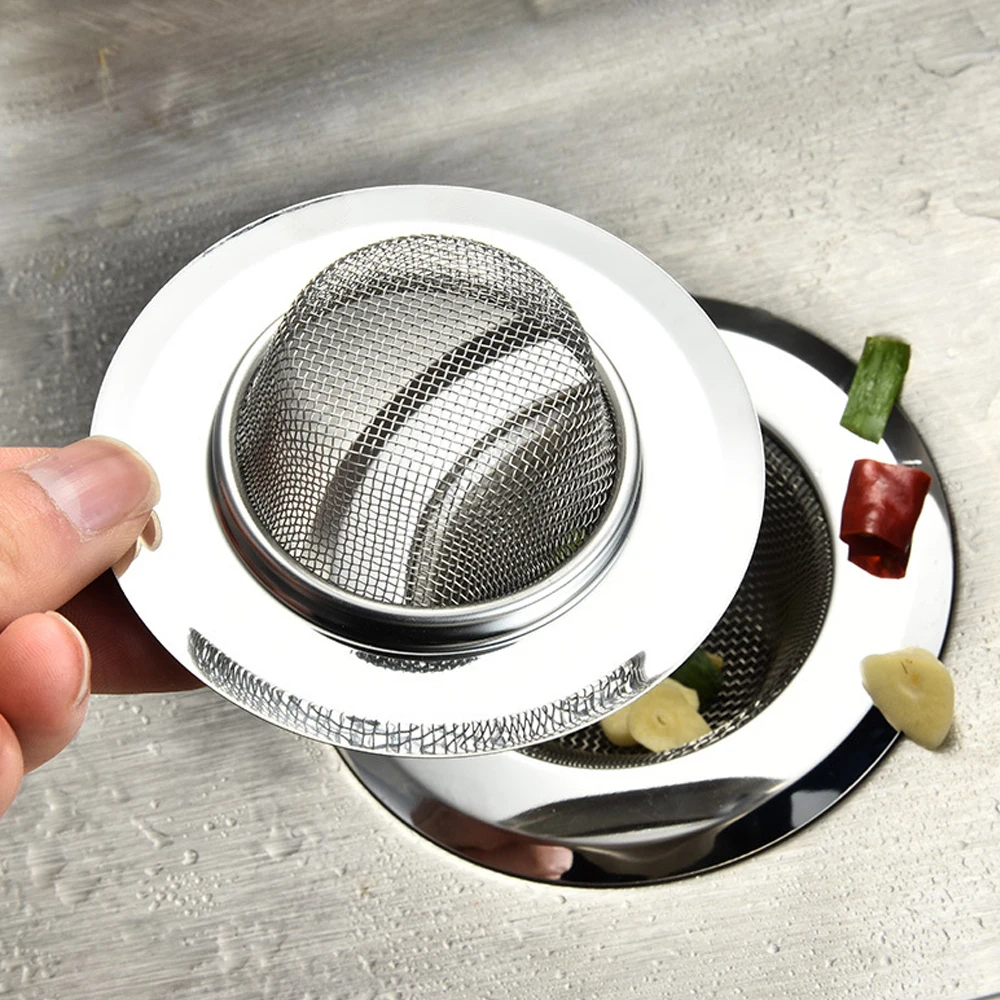 Kitchen Sink Filter Strainer Anti-clogging Washbasin Stainless Steel Mesh Bathroom Drain Hole kitchen sink filter,sink strainer,sink filter,kitchen sink strainer