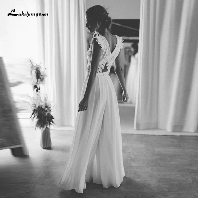 Light Wedding Dress Simple Temperament Bride Wedding Slim Dress