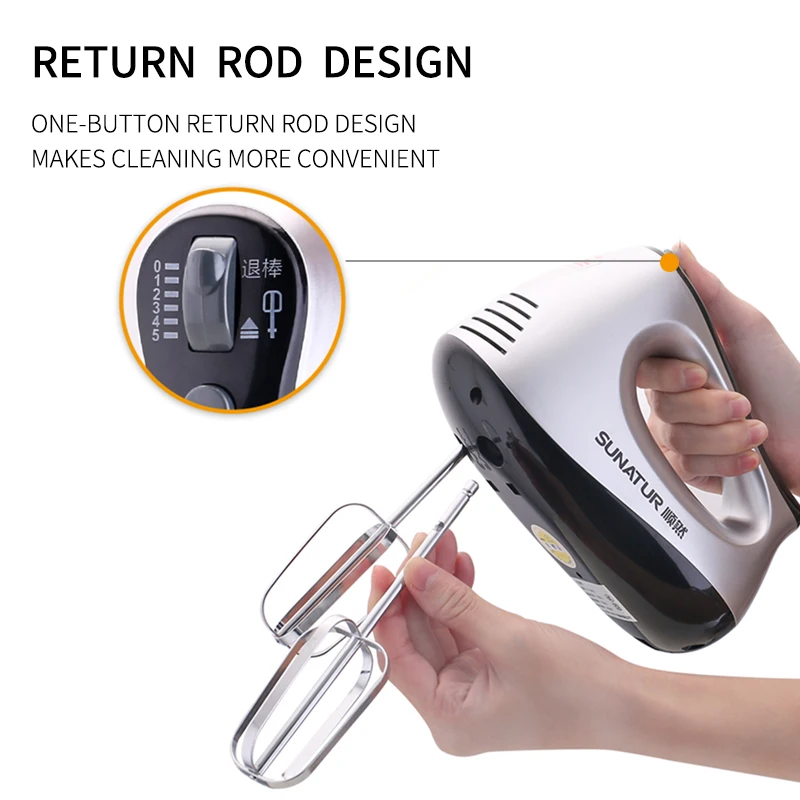 SUNATUR Hand Mixer 110-240V Blender 300W Electric 3 in 1 Mixer Kitchen Appliances Machine for Baking handheld blender food mixer