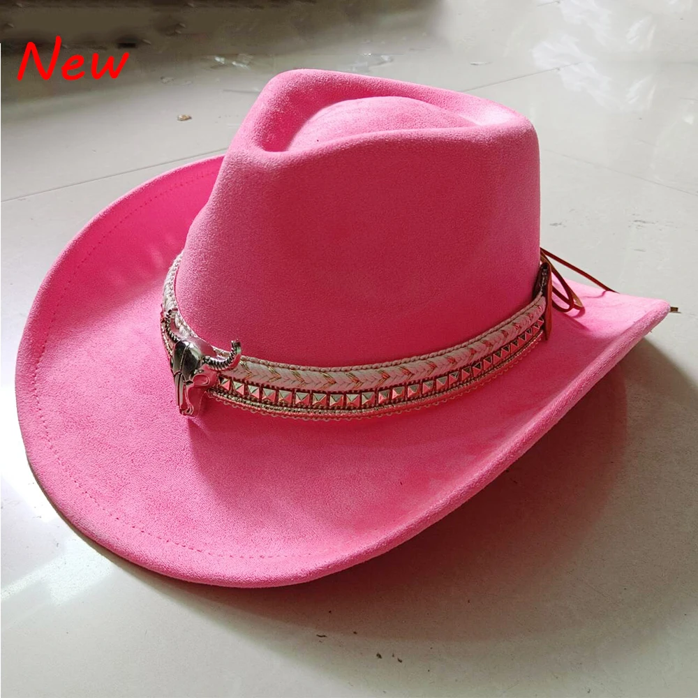 Suede big water drop cowboy hat 23 colors small brim top hat unisex suede jazz western cowboy ковбойская шляпа