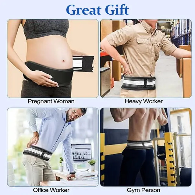 Waist Belt Sacroiliac SI Joint Hip Belt Lower Back Support-Hip Braces for Hip Pain Pelvic Support Belt Sciatica Pelvis Lumbar 6