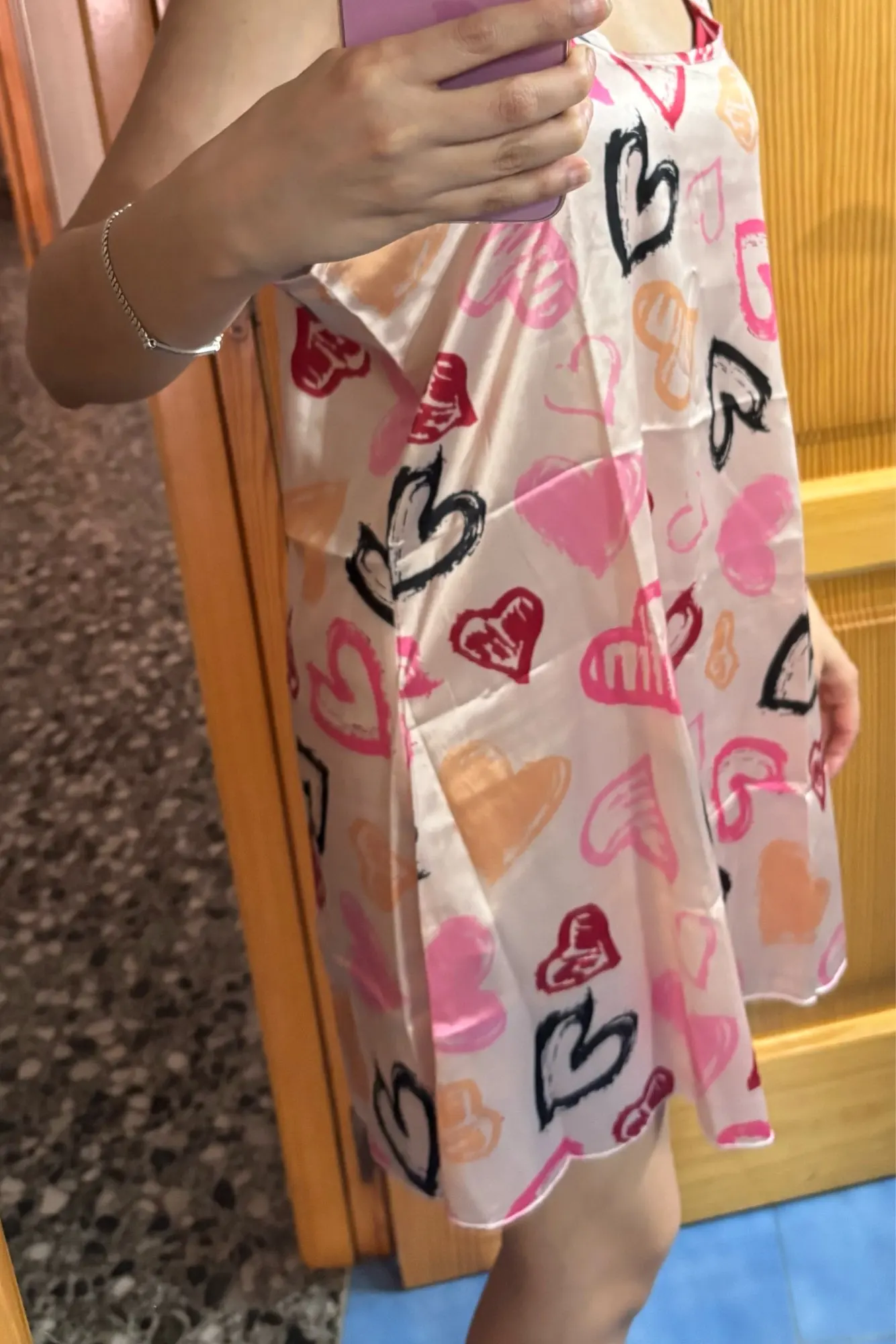 Silk Satin Sling Nightgown: Elegant Floral Mini Dress photo review