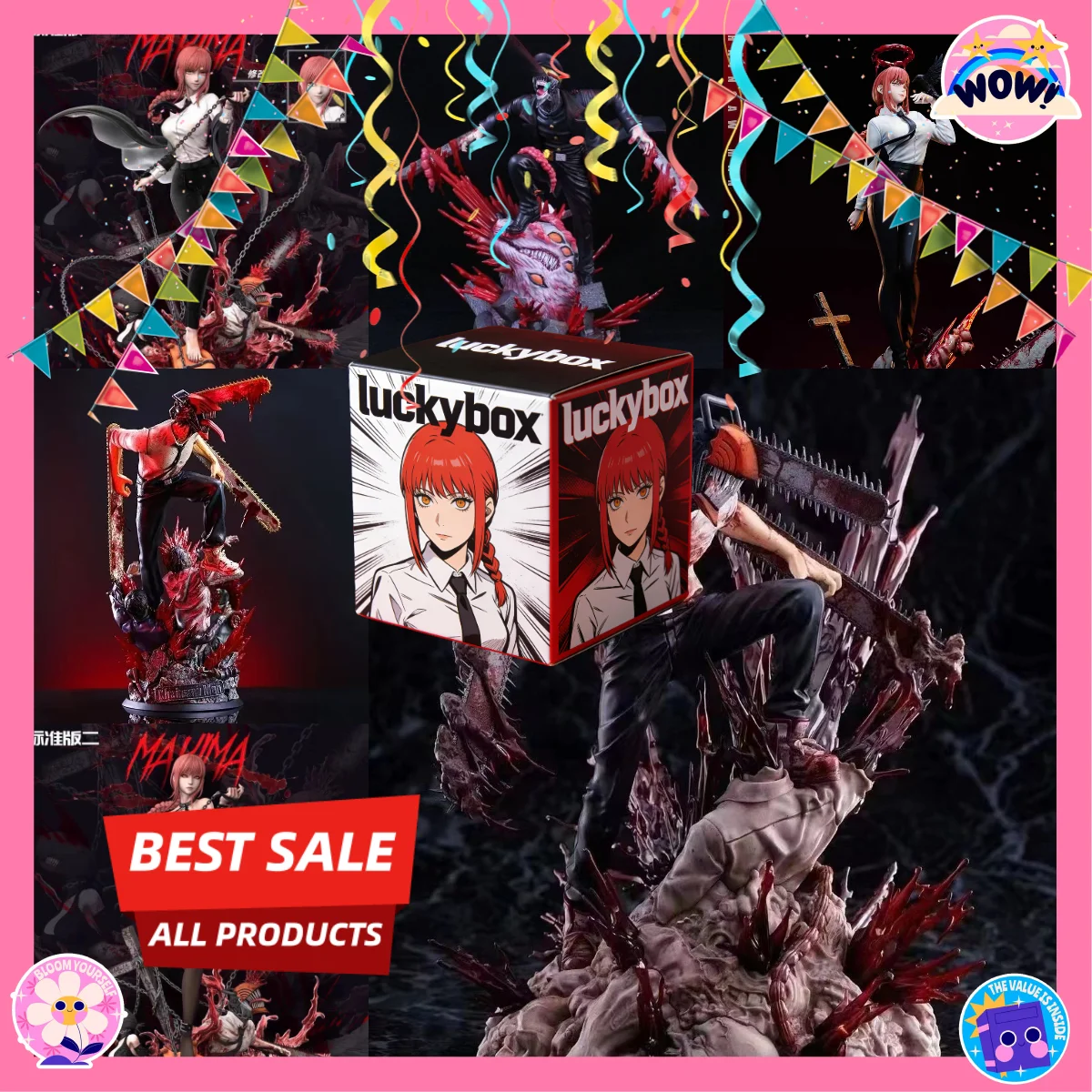 Chainsaw Man Anime Character Collectible Figure - Perfect Gift for Birthdays and Holidays