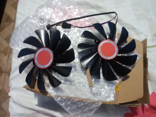 2pcs/set95MM FDC10U12S9-C CF1010U12S CF9010H12S XFX RX580 GPU Cooler Fan For HIS RX 590 580 570 Graphics Card Cooling