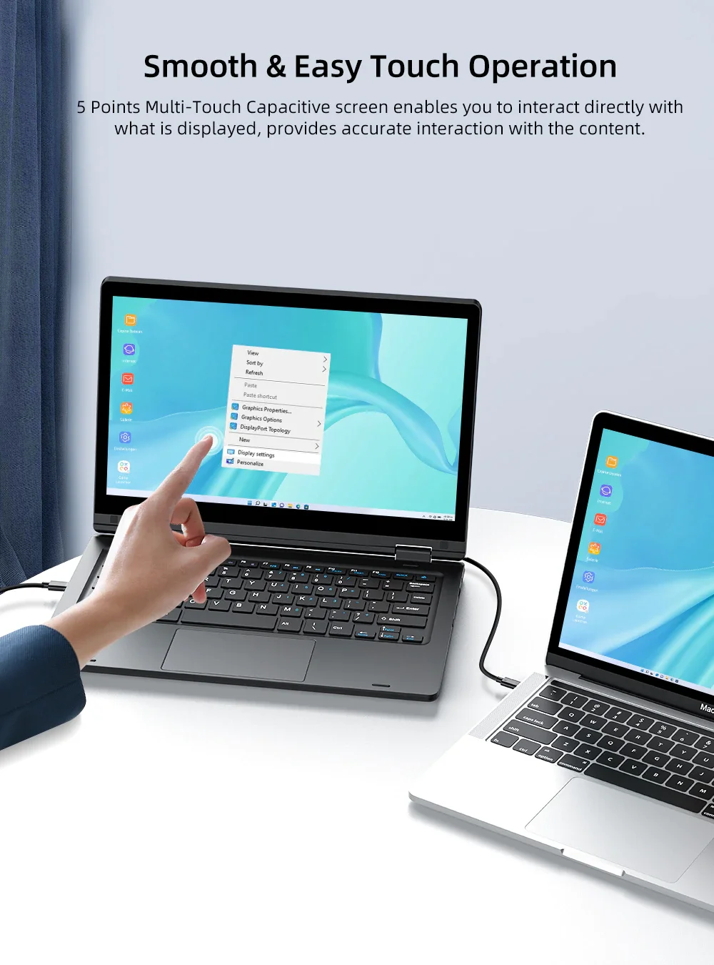 UPERFECT 11.6 ͸ 1920*1080 ̴ 2in-1 ġũ  ޴ PC ӱ 60Hz FHD IPS  ȣȯ C HDMI  10800mAh Ű, Ʈ XBOX ġ