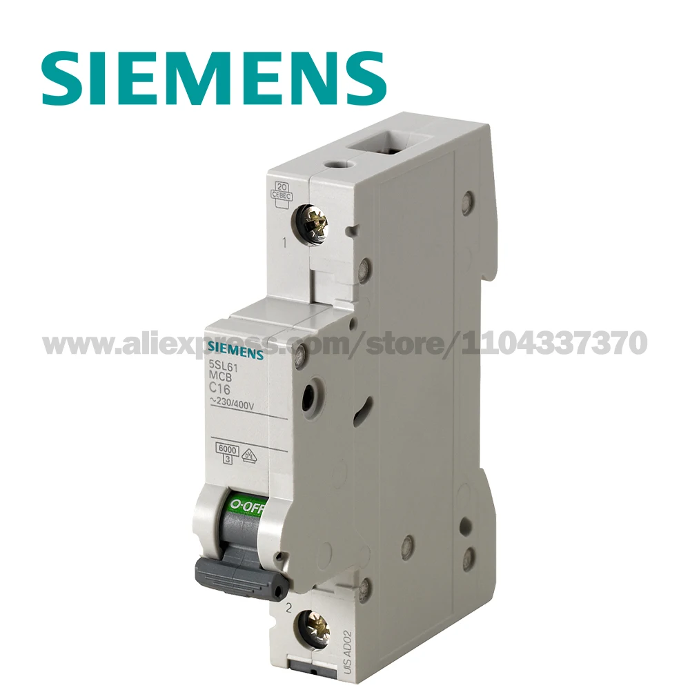 지멘스 미니어처 회로 차단기, 230 V, 400V, 6kA, 5SL6163-7CC 5SL..