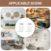 6/12Pcs Clear Acrylic Record Holder, Vinyl Record Shelf Wall Mount, Adhesive Acrylic Record Display Rack,  For Daily Displaying 2