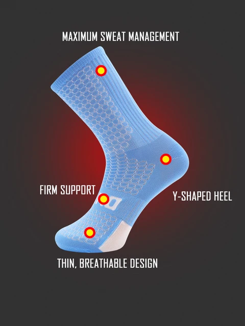 Chaussettes de cyclisme professionnelles, chaussettes de Compression respirantes pour hommes et femmes, chaussettes de sport, de course, de basket-ball 2 Chaussettes de cyclisme professionnelles, chaussettes de Compression respirantes pour hommes et femmes, chaussettes de sport, de course, de basket-ball 2
