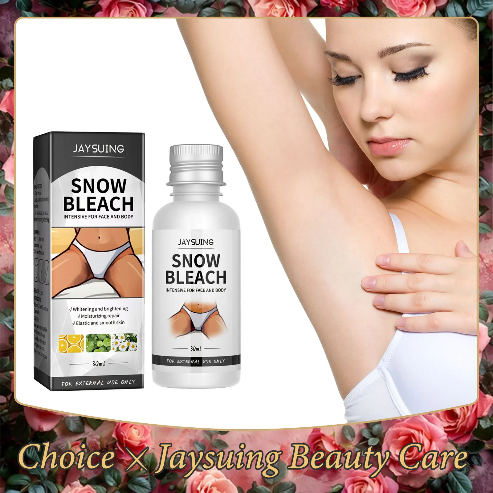 Whitening Body Cream Lightening Brightening Underarm Bleaching Spot Intimate Part Removal Dark Reduce Dullness Snow Bleach Cream whitening lotion