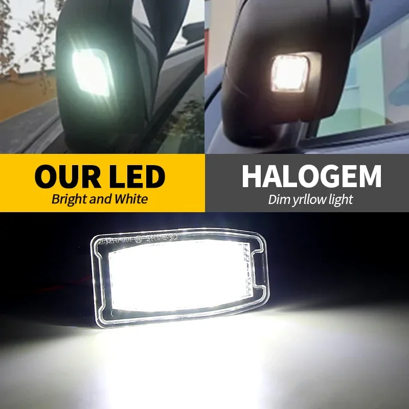 Luces De Charco LED Para Land Rover Y Volvo - 6000K Blanco Xenón, 18 LEDs, Impermeables, 2 Piezas