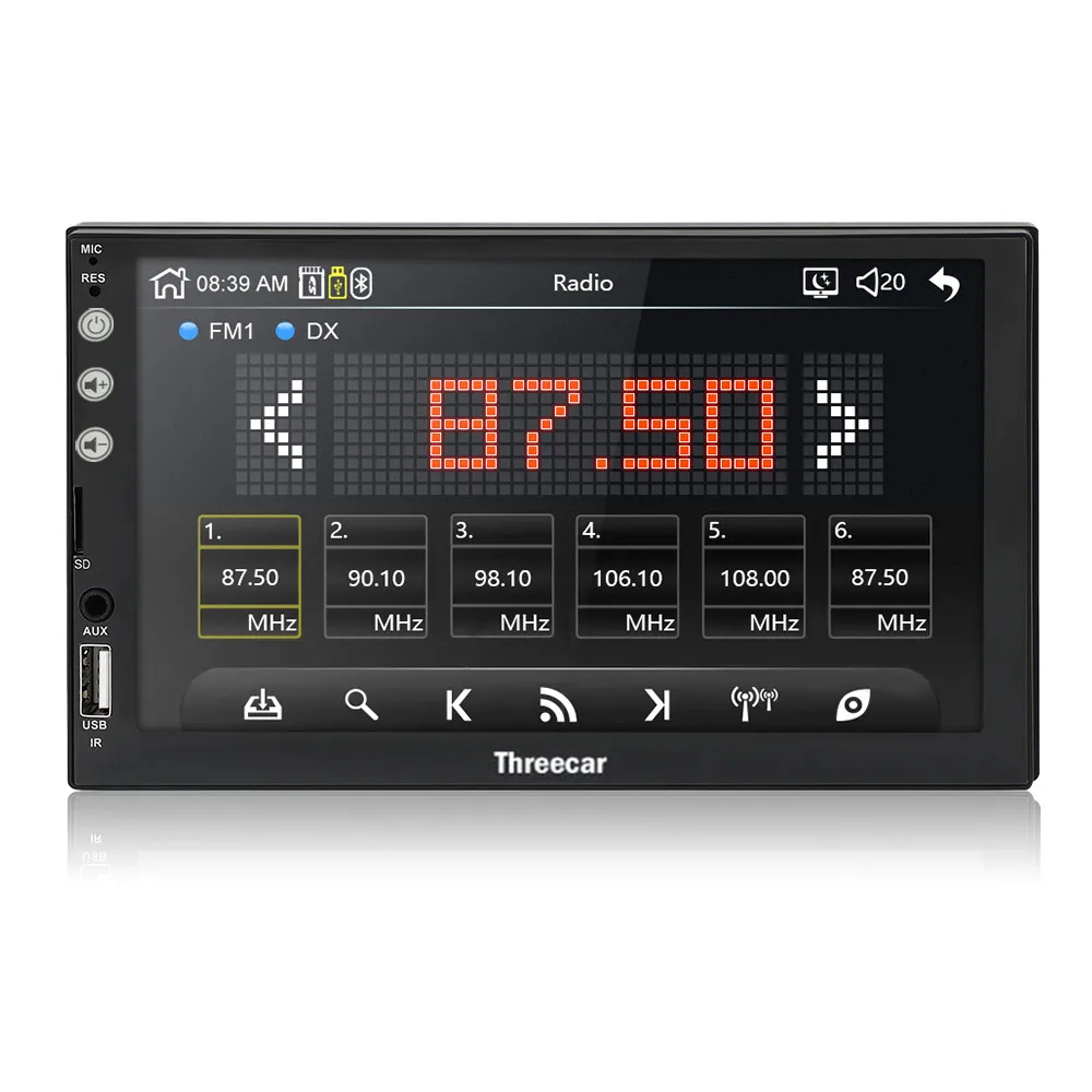 NEW 2 Din Car Radio 7" Bluetooth Car Multimedia Player 2din Touch Autoradio MP5 SD/FM/MP4/USB/AUX Audio Stereo With Camera