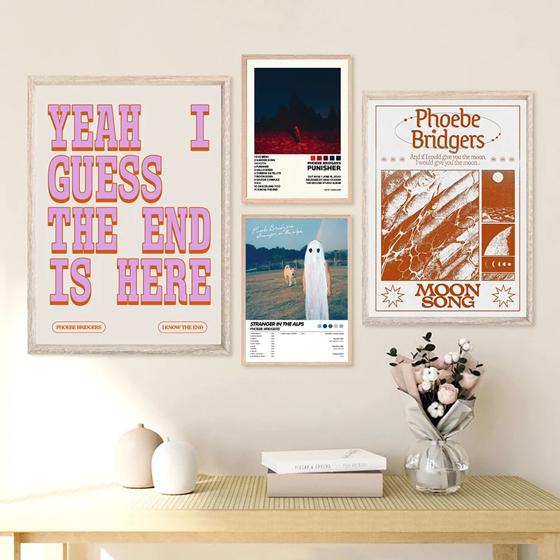 Фотоэби Бриджер Лунная песня художественные принты рок плакат я знаю конец Каратель тексты стены картины музыкальная студия любители украшения подарки