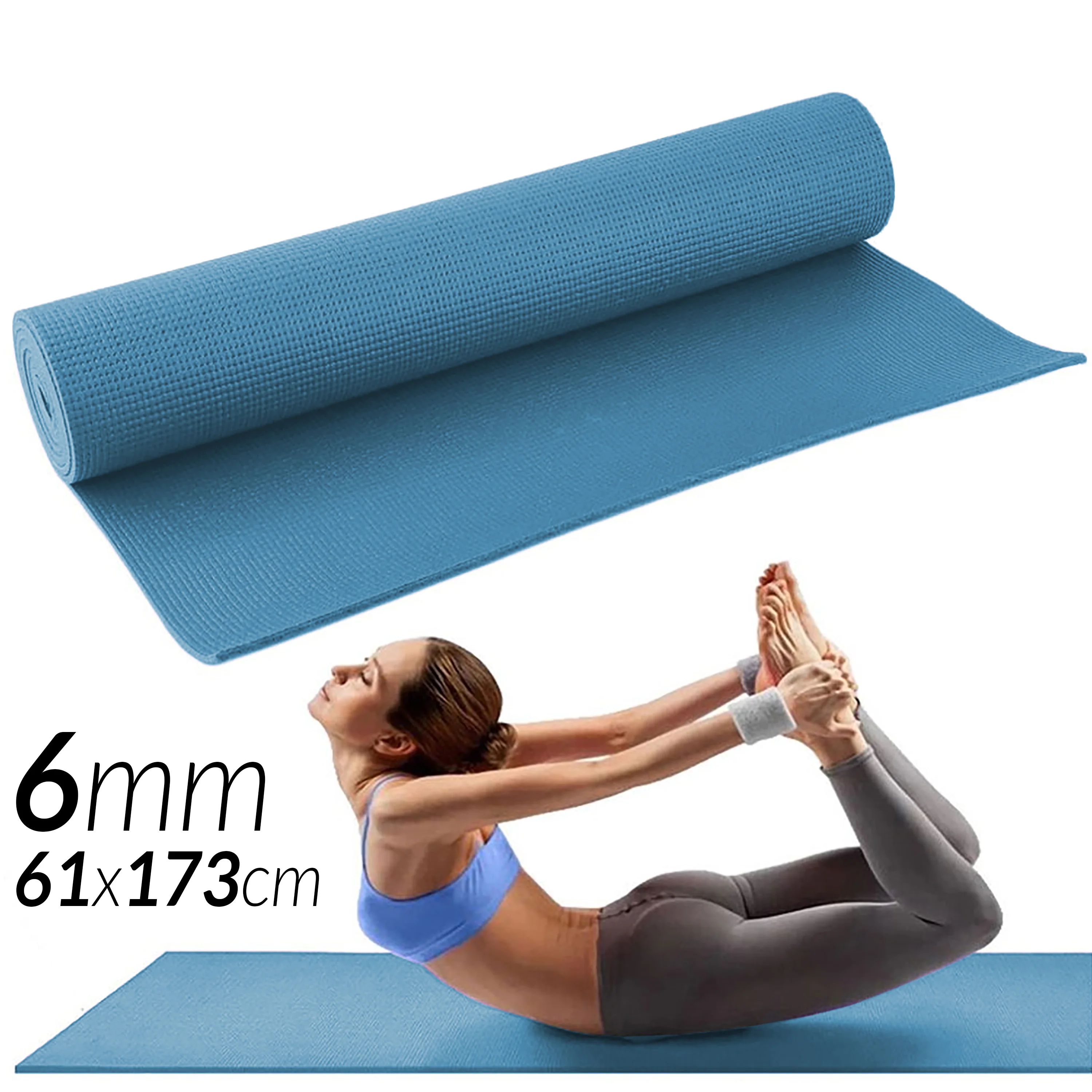 Esterilla Yoga,Esterilla Deporte Antideslizante Ecológica Corcho,183x65cm,6mm  de Grosor,Yoga Mat,para Pilates,Fitness.Incluye Correa de Transporte y 1PC  Bola para Masaje : : Deportes y aire libre