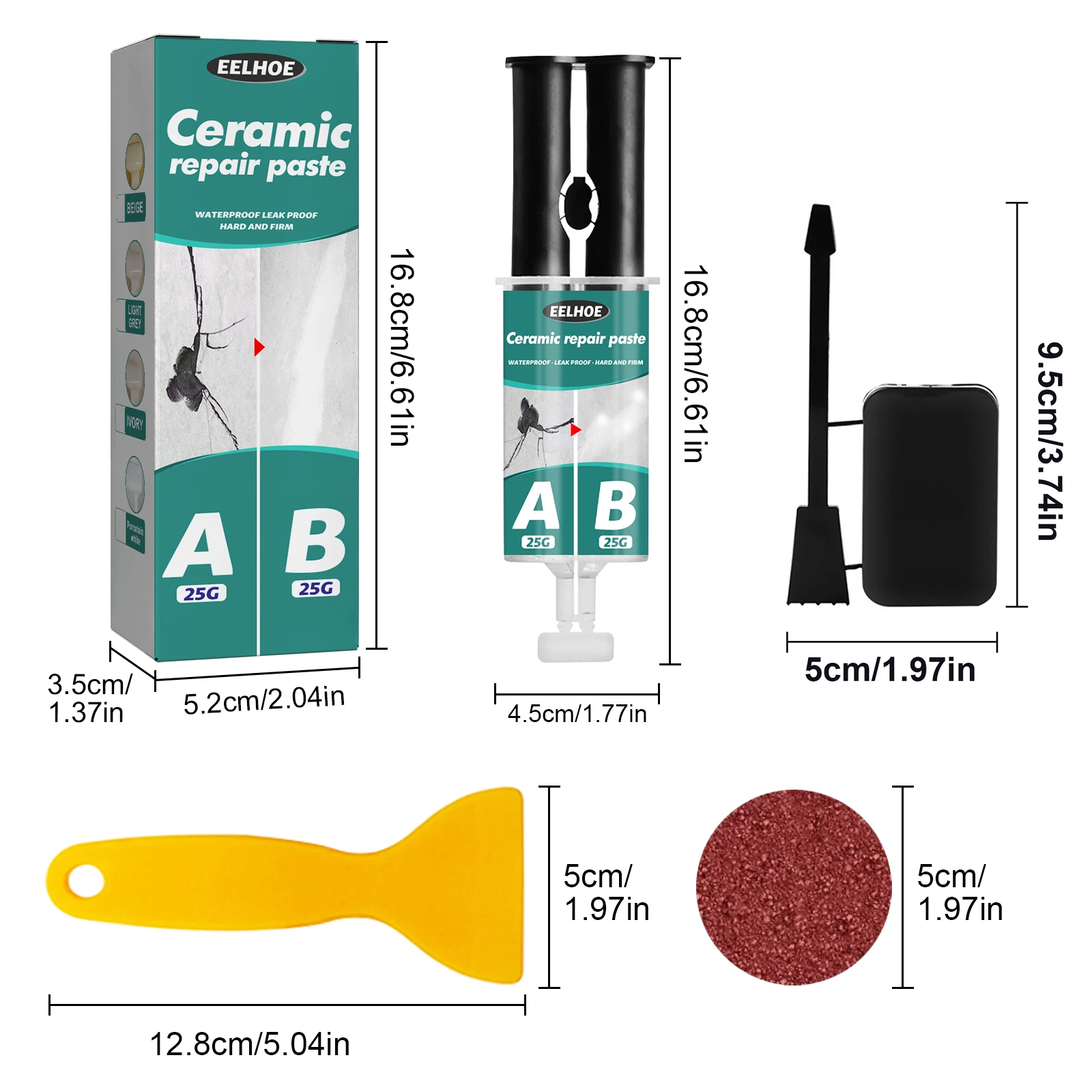 EELHOE Tile Repair AB Glue Set Ceramic Tile Multi Functional Maintenance Glue Ceramic Marble Tile Crack Repair And Filling Glue