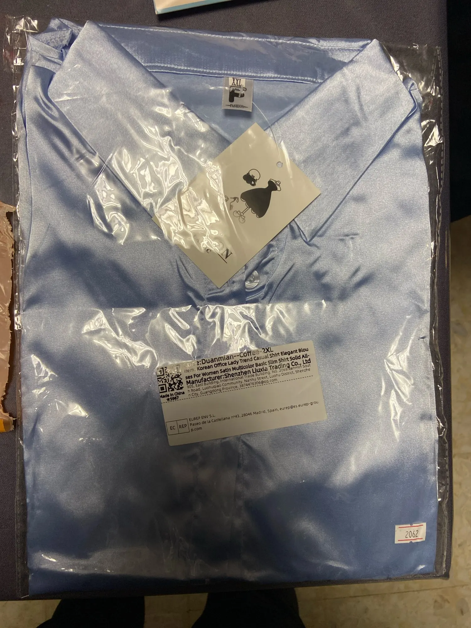 Korean Office Lady Trend Casual Shirt Elegant Blouses For Women Satin Multicolor Basic Slim Shirt Solid All-Match Top French New photo review