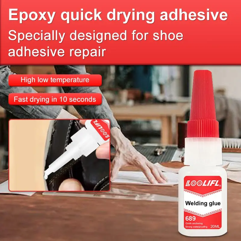LOOLIFL 689 20 مل غراء زيتي عالي القوة - غراء أحذي...